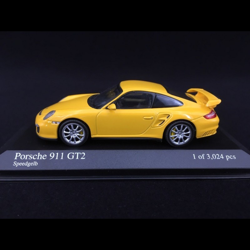 【MINICHAMPS】限定2008台 Porsche 911(997) Porsche 911 type 997 GT2 mk 1 2008 Speed yellow 1/43 Minichamps