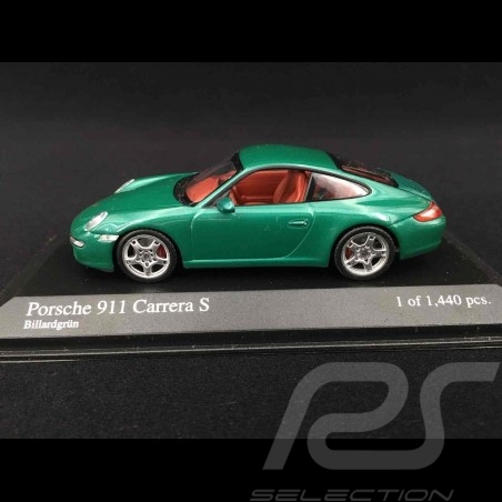 Porsche 997 Carrera S Mk 1 2005 green 1/43 Minichamps 400063022