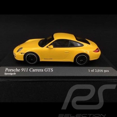 Porsche 997 Carrera GTS Phase 2 2011 jaune 1/43 Minichamps 410060120