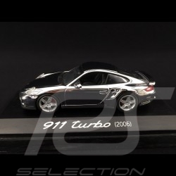 Porsche 911 type 997 Turbo 3.6 ph 1 2007 Chrome 1/43 Minichamps WAP02060816