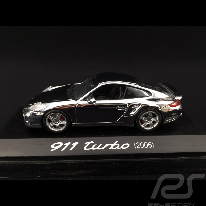 Porsche 911 type 997 Turbo 3.6 ph 1 2007 Chrome 1/43 Minichamps WAP02060816