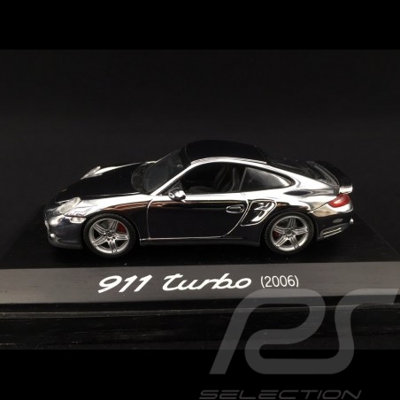 Porsche 911 type 997 Turbo 3.6 mk 1 2007 Chrome 1/43 Minichamps WAP02060816