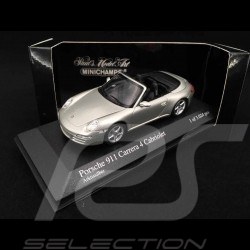 Porsche 997 Carrera 4S Cabriolet 2005 silver 1/43 Minichamps 400065330