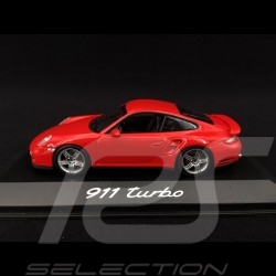Porsche 997 Turbo 3.6 mk 1 2007 Guards red 1/43 Minichamps WAP02013116