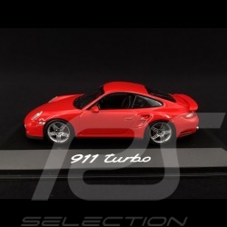 Porsche 997 Turbo 3.6 mk 1 2007 Indischrot 1/43 Minichamps WAP02013116