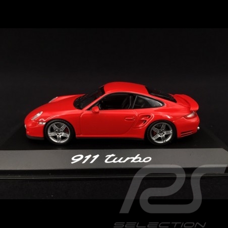 Porsche 997 Turbo 3.6 mk 1 2007 Guards red 1/43 Minichamps WAP02013116