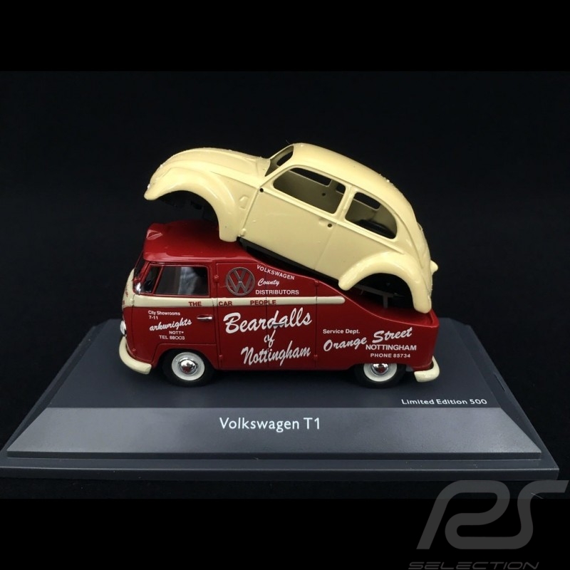 VW Combi T1 Beardalls of Nottingham avec carrosserie Coccinelle 1/43 Schuco 450907800