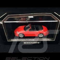 Porsche 911 type 997 Carrera S Cabriolet ph 1 2005 rouge indien 1/43 Minichamps 400063030 guards red indischrot