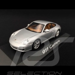 Porsche 911 type 997 Carrera Mk II 2009 silbergrau 1/43 Minichamps WAP02001218