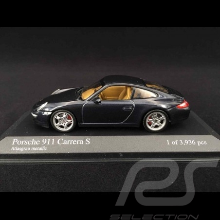Porsche 997 Carrera S 2004 gris 1/43 Minichamps 400063021