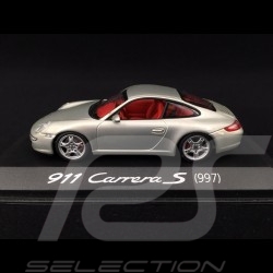 Porsche 911 type 997 Carrera S mk 1 2005 Silver grey 1/43 Minichamps WAP02011815