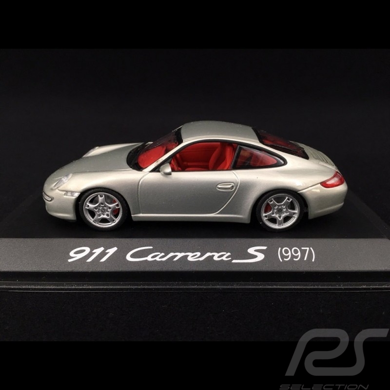 Porsche 911 type 997 Carrera S ph 1 2005 Gris argent Silver grey silbergrau 1/43 Minichamps WAP02011815
