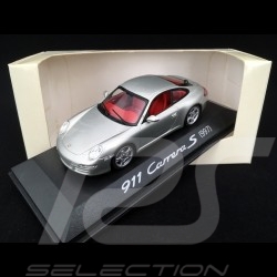 Porsche 911 type 997 Carrera S mk 1 2005 Silbergrau 1/43 Minichamps WAP02011815