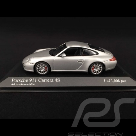 Porsche 997 Carrera 4S ph II 2009 silver 1/43 Minichamps 400066421