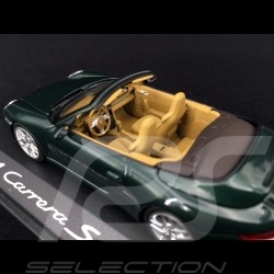 Porsche 911 type 997 Carrera S cabriolet ph 2 2009 Vert métallisé 1/43 Minichamps WAP02011815 green grün metallic