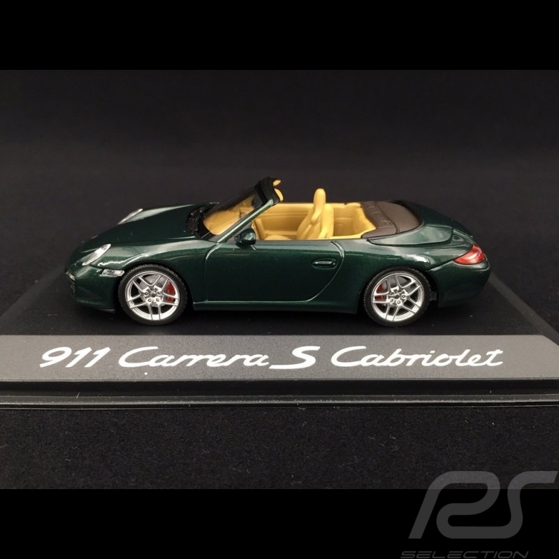 Porsche 911 type 997 Carrera S cabriolet ph 2 2009 Vert métallisé 1/43 Minichamps WAP02011815 green grün metallic