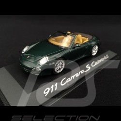 Porsche 911 type 997 Carrera S cabriolet mk 2 2009 green metallic 1/43 Minichamps WAP02011815