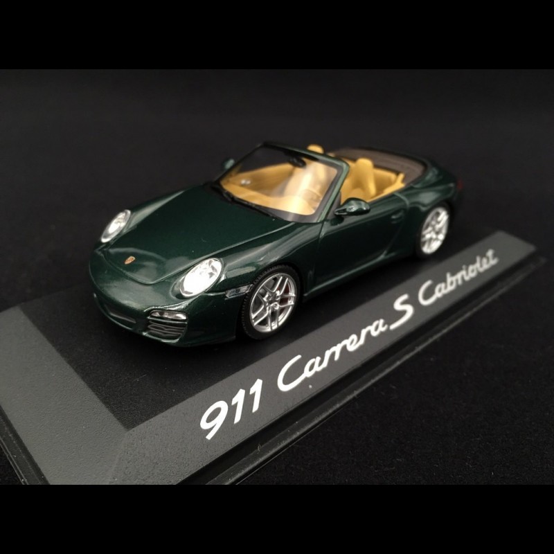 Porsche 911 type 997 Carrera S cabriolet mk 2 2009 green 1/43 Minichamps  WAP02001418