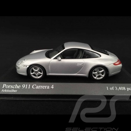 Porsche 997 Carrera 4 2005 gris 1/43 Minichamps 400065320