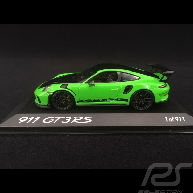 Porsche 911 typ 991 GT3 RS Phase II Pack Weissach 2018 Nürburgring lizardgrün  1/43 Minichamps WAX02020097