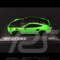 Porsche 911 typ 991 GT3 RS Phase II Pack Weissach 2018 Nürburgring lizardgrün  1/43 Minichamps WAX02020097