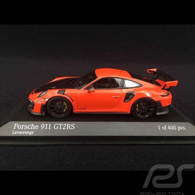 Porsche 911 type 991 GT2 RS phase II 2018 lava orange 1/43 Minichamps 410067239