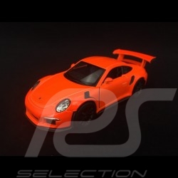Porsche 911 GT3 RS type 991 PH1 2015 jouet à friction Welly orange fluo WAX02600005