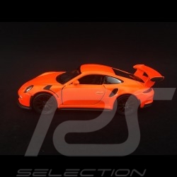 Porsche 911 GT3 RS type 991 PH1 2015 jouet à friction Welly orange fluo WAX02600005