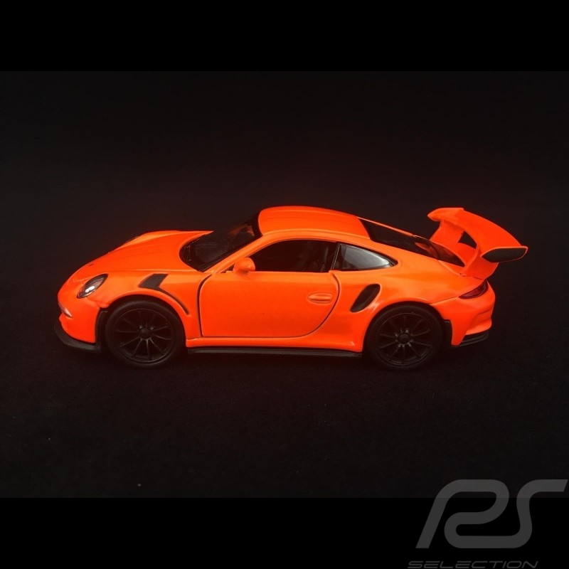 Porsche 911 GT3 RS type 991 MK1 2015 Spielzeug Reibung Welly Neonorange