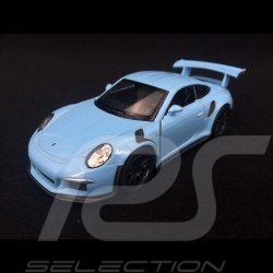 Porsche 911 GT3 RS type 991 MK1 2015 pull back toy Welly Gulf blue WAX02600005