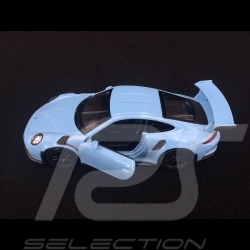 Porsche 911 GT3 RS type 991 MK1 2015 pull back toy Welly Gulf blue WAX02600005