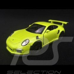 Porsche 911 GT3 RS type 991 MK1 2015 pull back toy Welly light green WAX02600005