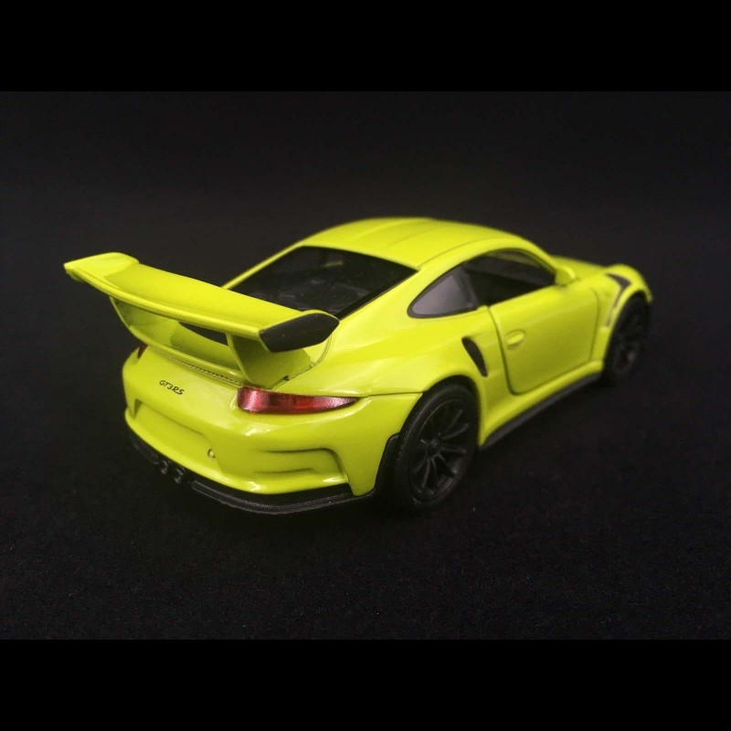 Porsche 911 GT3 RS type 991 MK1 2015 pull back toy Welly light green ...