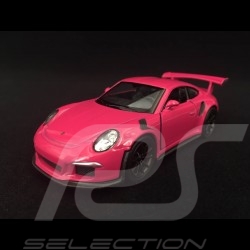 Porsche 911 GT3 RS type 991 MK1 2015 pull back toy Welly Fuchsia ruby red WAX02600005
