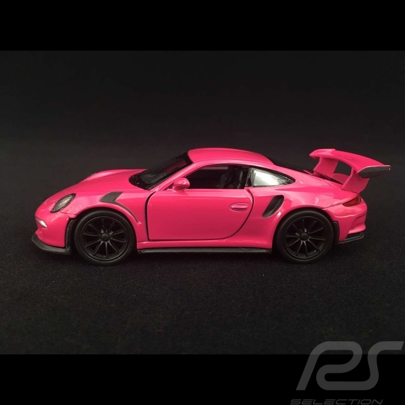 Porsche 911 GT3 RS type 991 MK1 2015 Spielzeug Reibung Welly Fuchsia purplerot WAX02600005