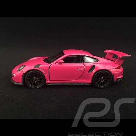 Porsche 911 GT3 RS type 991 MK1 2015 Spielzeug Reibung Welly Fuchsia purplerot WAX02600005