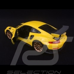 Porsche 911 type 991 GT2 RS phase II 2018 jaune / carbone carbon Kohlenstoff 1/24 Maisto 31523