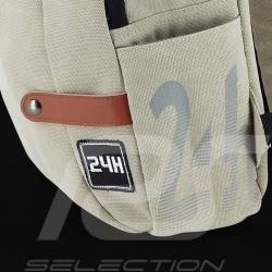 24h Le Mans Legende Classic backpack Beige Cotton Official Supply LM300BE-20B