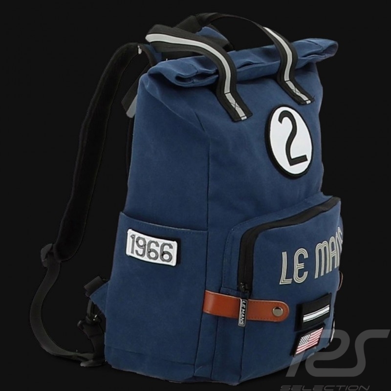 24h Le Mans Legende Modern backpack Navy blue Cotton Official Supply LM300BL-20A