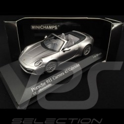Porsche 911 type 992 Carrera 4S Cabriolet 2019 GT silver 1/43 Minichamps 410069330