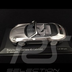 Porsche 911 type 992 Carrera 4S Cabriolet 2019 GT silber 1/43 Minichamps 410069330