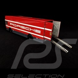 Mercedes O 317 camion Porsche transporteur Motorsport 1/43 Schuco 450372900 Rouge Red Rot Truck LKW