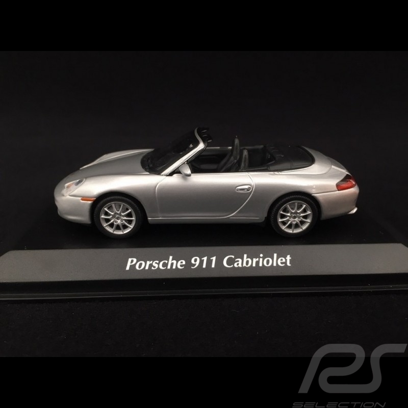 Porsche 911 type 996 Cabriolet 2001 silver 1/43 Minichamps 940061031