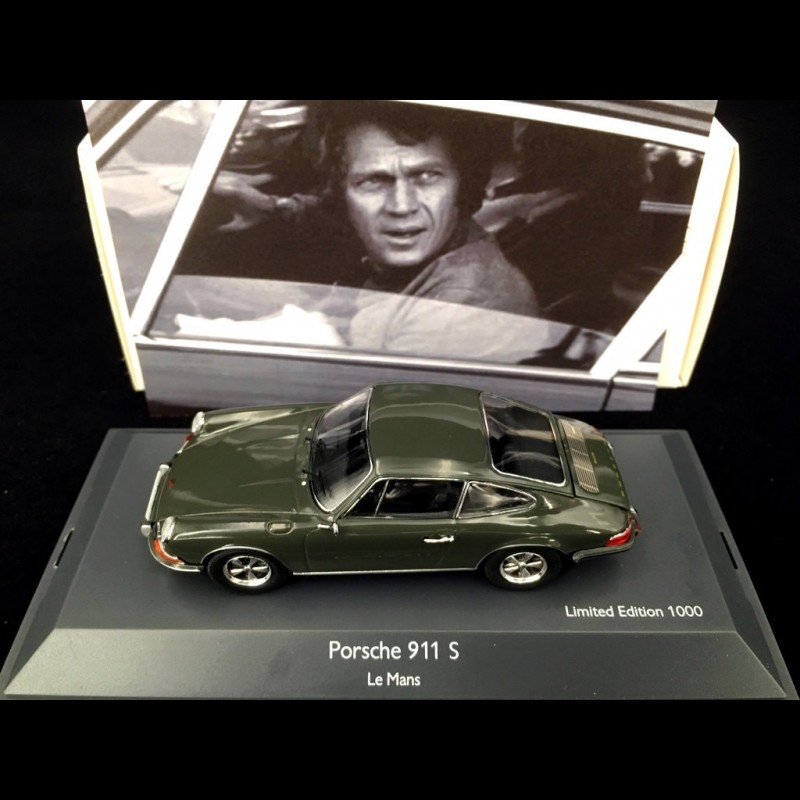 Porsche 911S Le Mans s figurkou Steve McQueen 1:43 - Schuco Porsche 911S Le Mans s figurkou Steve McQueen 1:43 - Schuco