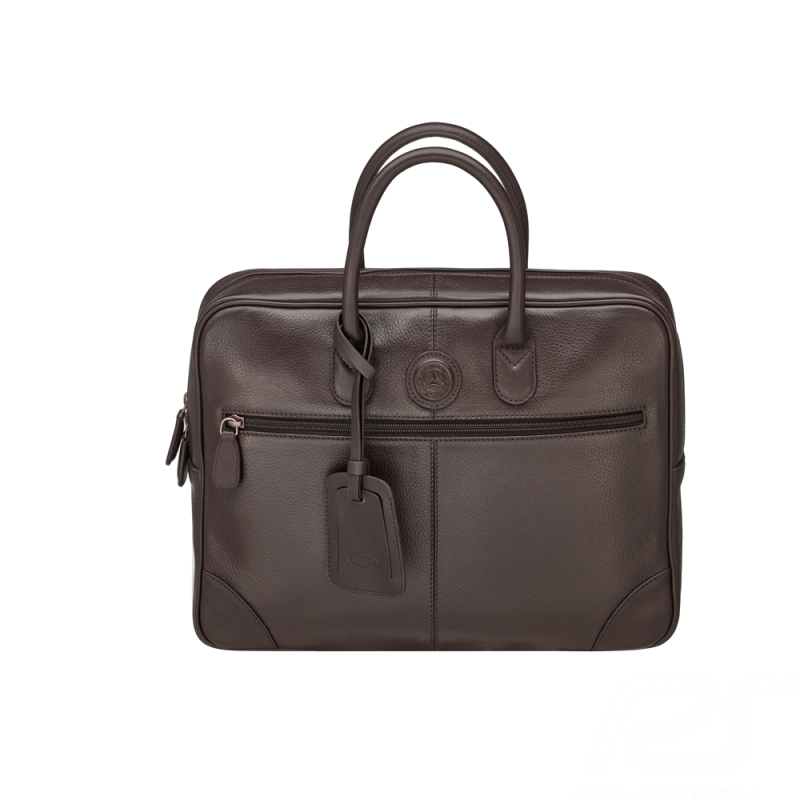 Sac Business Mercedes Classic Cuir Marron foncé Mercedes-Benz B66042012 Business bag Businesstasche 