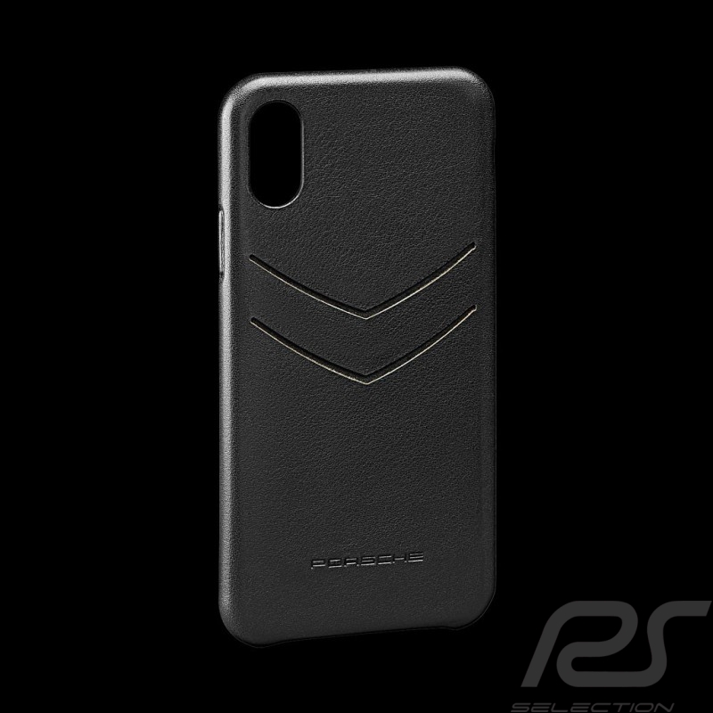 Porsche Hülle für I-phone XS Max Leder schwarz Porsche WAP0300040KIP