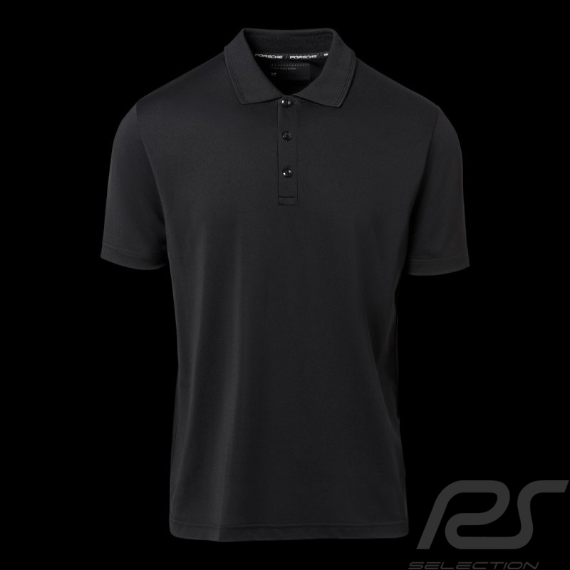 Porsche Polo shirt Signature Cool & Dry Black WAP493J - men