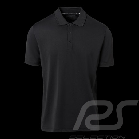 Polo Porsche signature Cool & Dry Noir WAP493J shirt black schwarz homme men herren