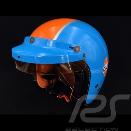 Casque de course vintage trois rayures