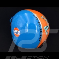 Casque Gulf pin up bleu cobalt / orange helmet helm